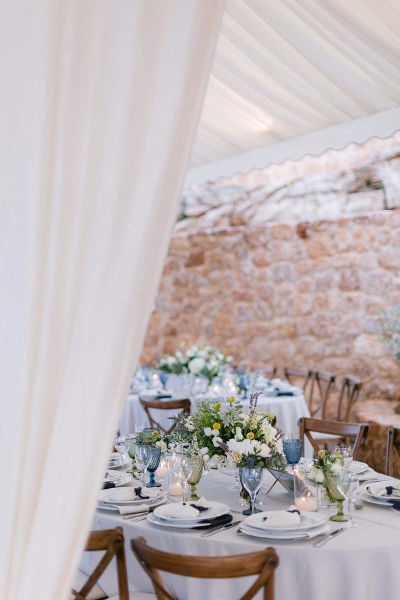 Wedding Ceremony and Reception Set up