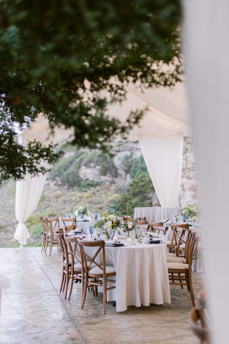 Wedding Ceremony and Reception Set up