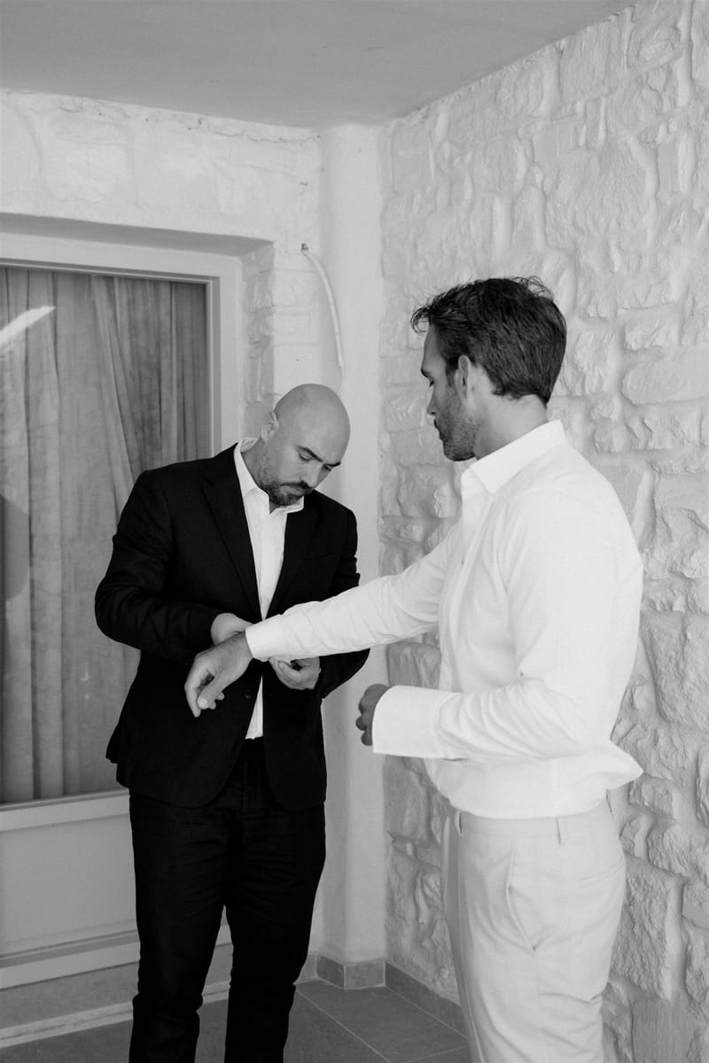 Groom preparation