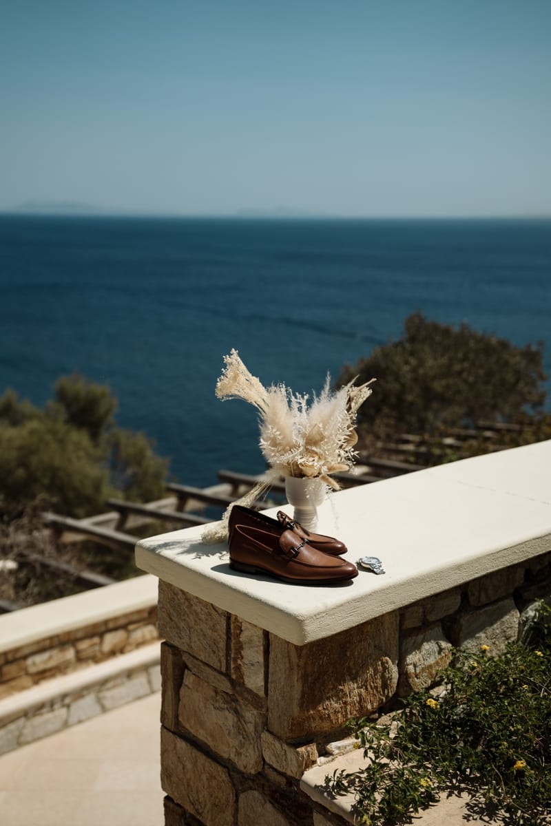 Reni & Jordan Wedding at the Cycladic Gem Villa Ios