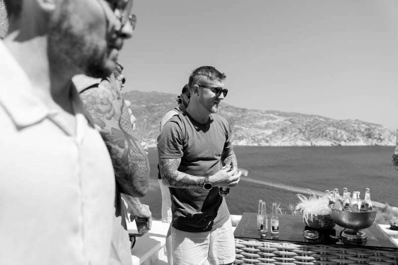 Reni & Jordan Wedding at the Cycladic Gem Villa Ios