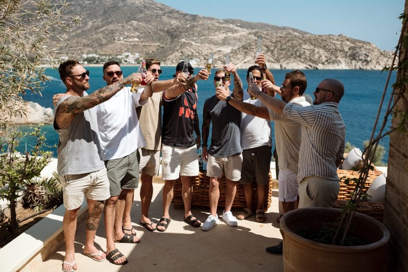 Reni & Jordan Wedding at the Cycladic Gem Villa Ios