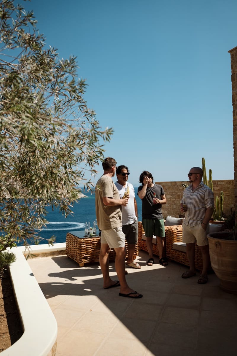 Reni & Jordan Wedding at the Cycladic Gem Villa Ios