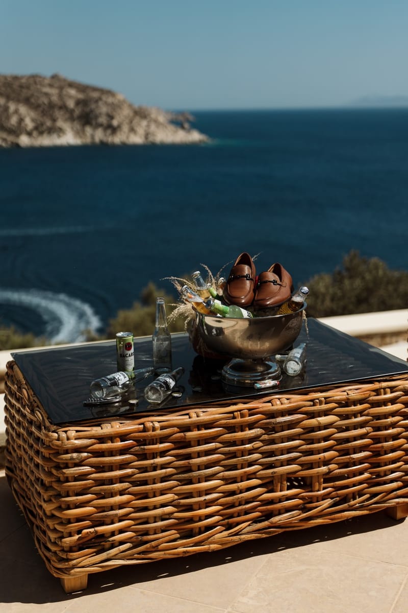 Reni & Jordan Wedding at the Cycladic Gem Villa Ios