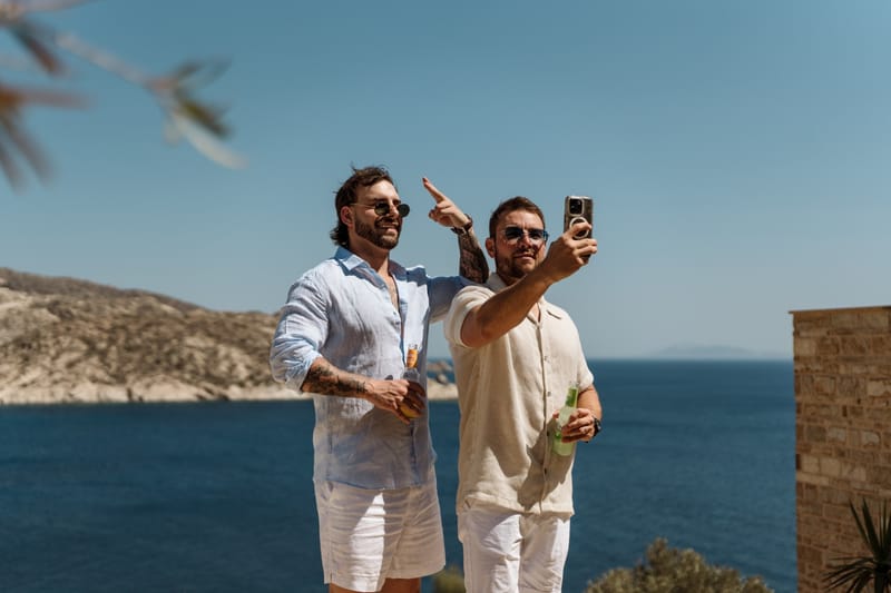 Reni & Jordan Wedding at the Cycladic Gem Villa Ios