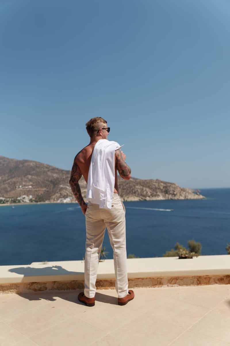 Reni & Jordan Wedding at the Cycladic Gem Villa Ios