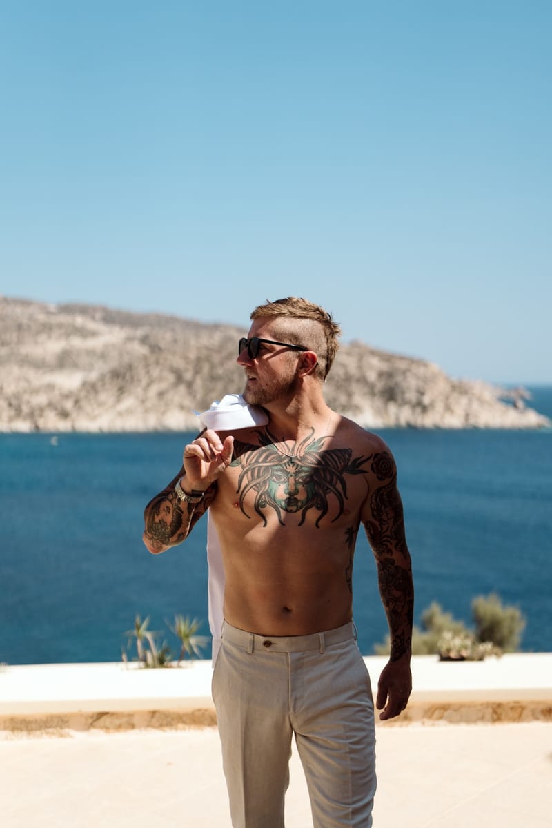 Reni & Jordan Wedding at the Cycladic Gem Villa Ios