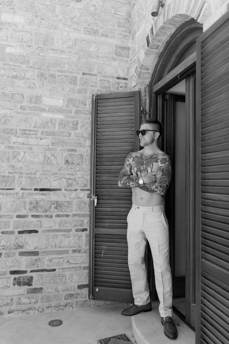 Reni & Jordan Wedding at the Cycladic Gem Villa Ios