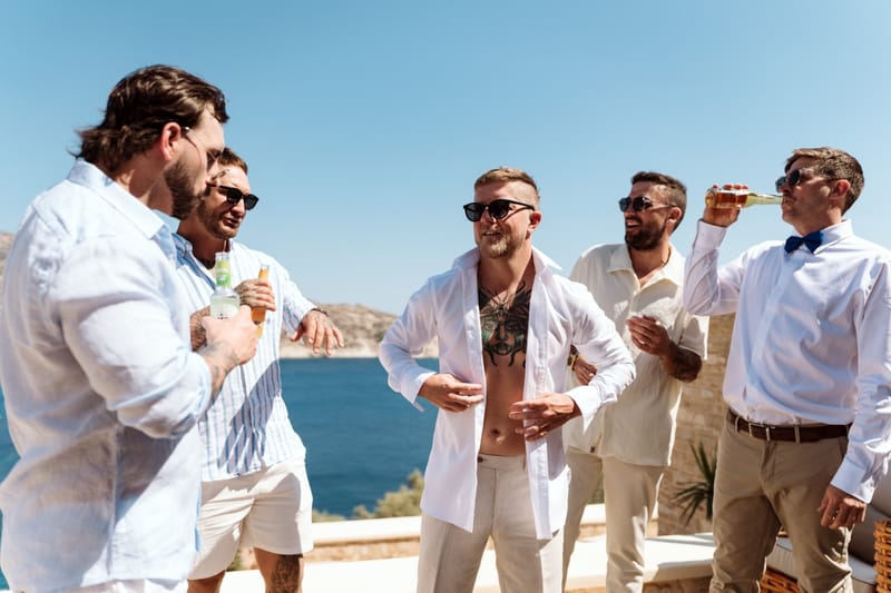 Reni & Jordan Wedding at the Cycladic Gem Villa Ios