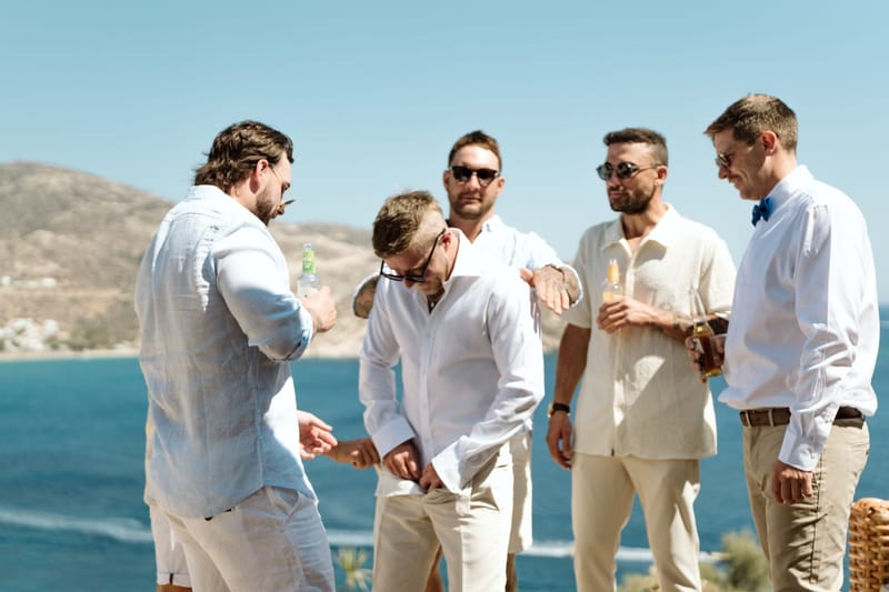 Reni & Jordan Wedding at the Cycladic Gem Villa Ios