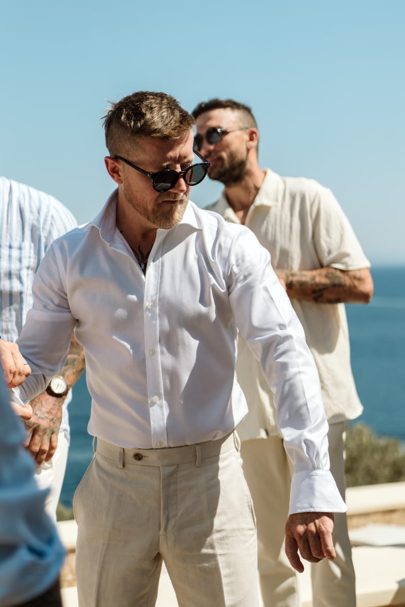 Reni & Jordan Wedding at the Cycladic Gem Villa Ios