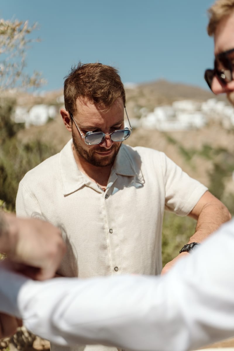 Reni & Jordan Wedding at the Cycladic Gem Villa Ios