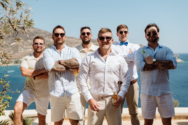 Reni & Jordan Wedding at the Cycladic Gem Villa Ios