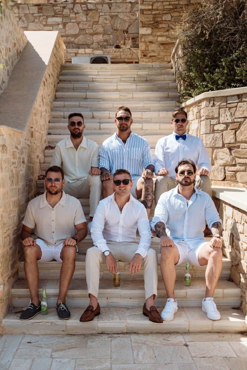 Reni & Jordan Wedding at the Cycladic Gem Villa Ios