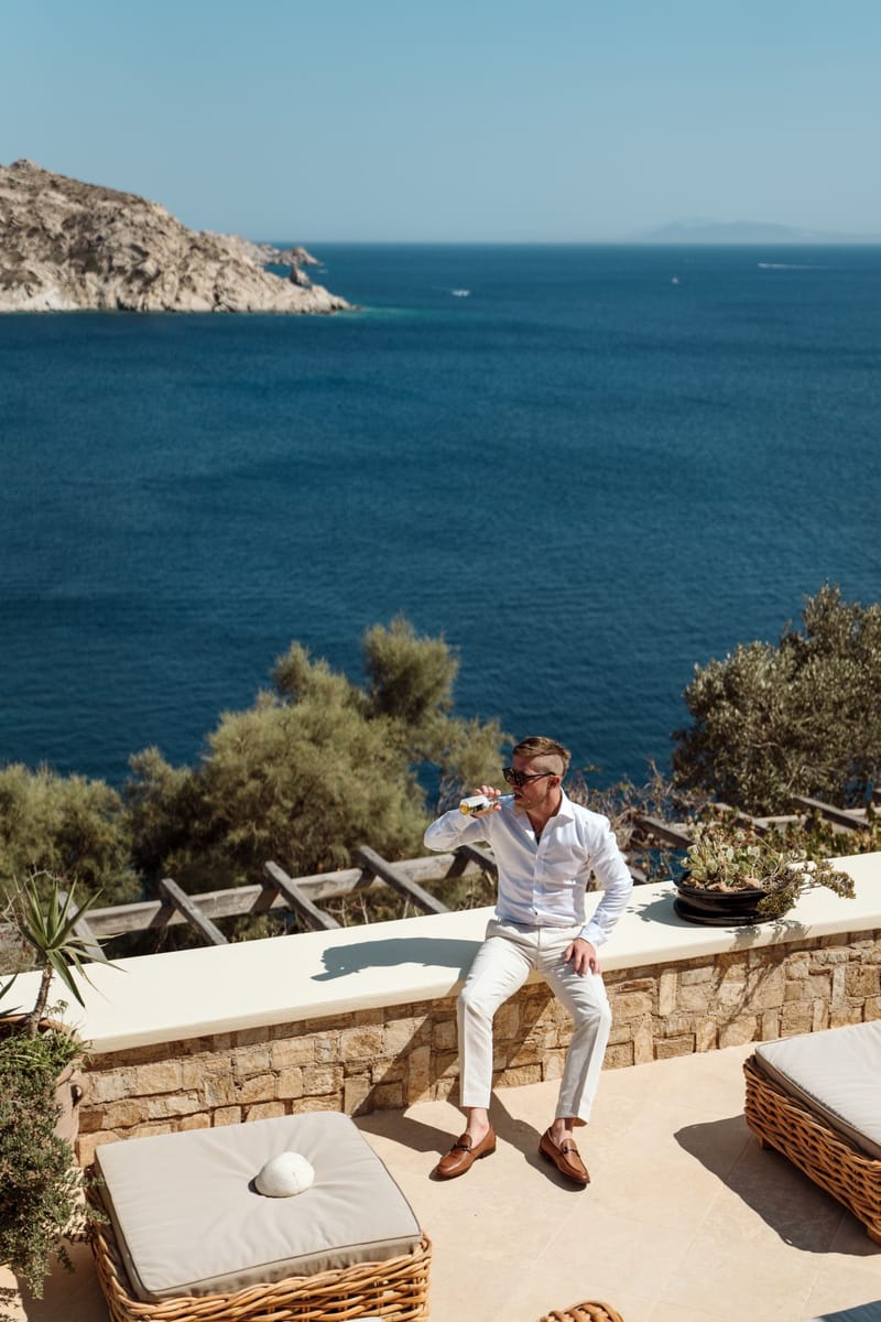 Reni & Jordan Wedding at the Cycladic Gem Villa Ios