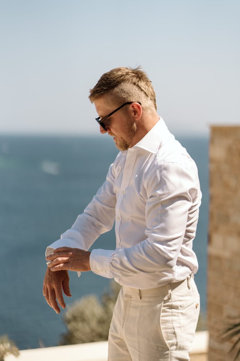 Reni & Jordan Wedding at the Cycladic Gem Villa Ios