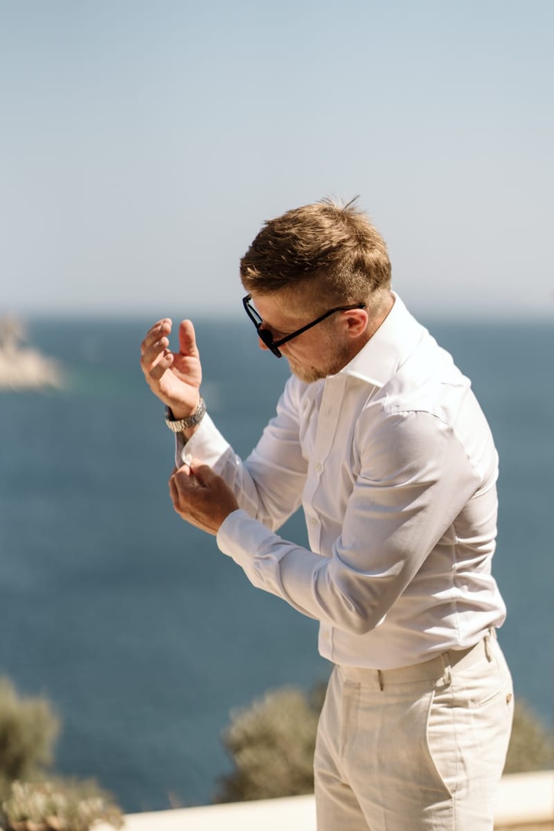 Reni & Jordan Wedding at the Cycladic Gem Villa Ios