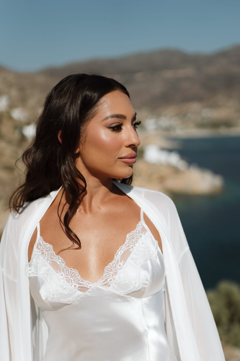 Reni & Jordan Wedding at the Cycladic Gem Villa Ios