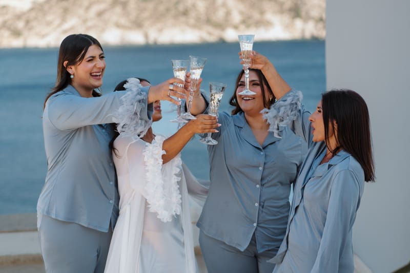 Reni & Jordan Wedding at the Cycladic Gem Villa Ios