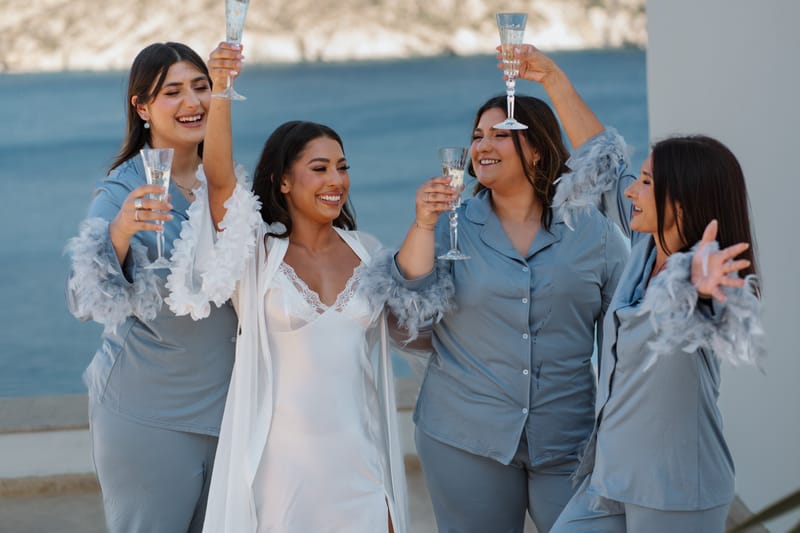 Reni & Jordan Wedding at the Cycladic Gem Villa Ios