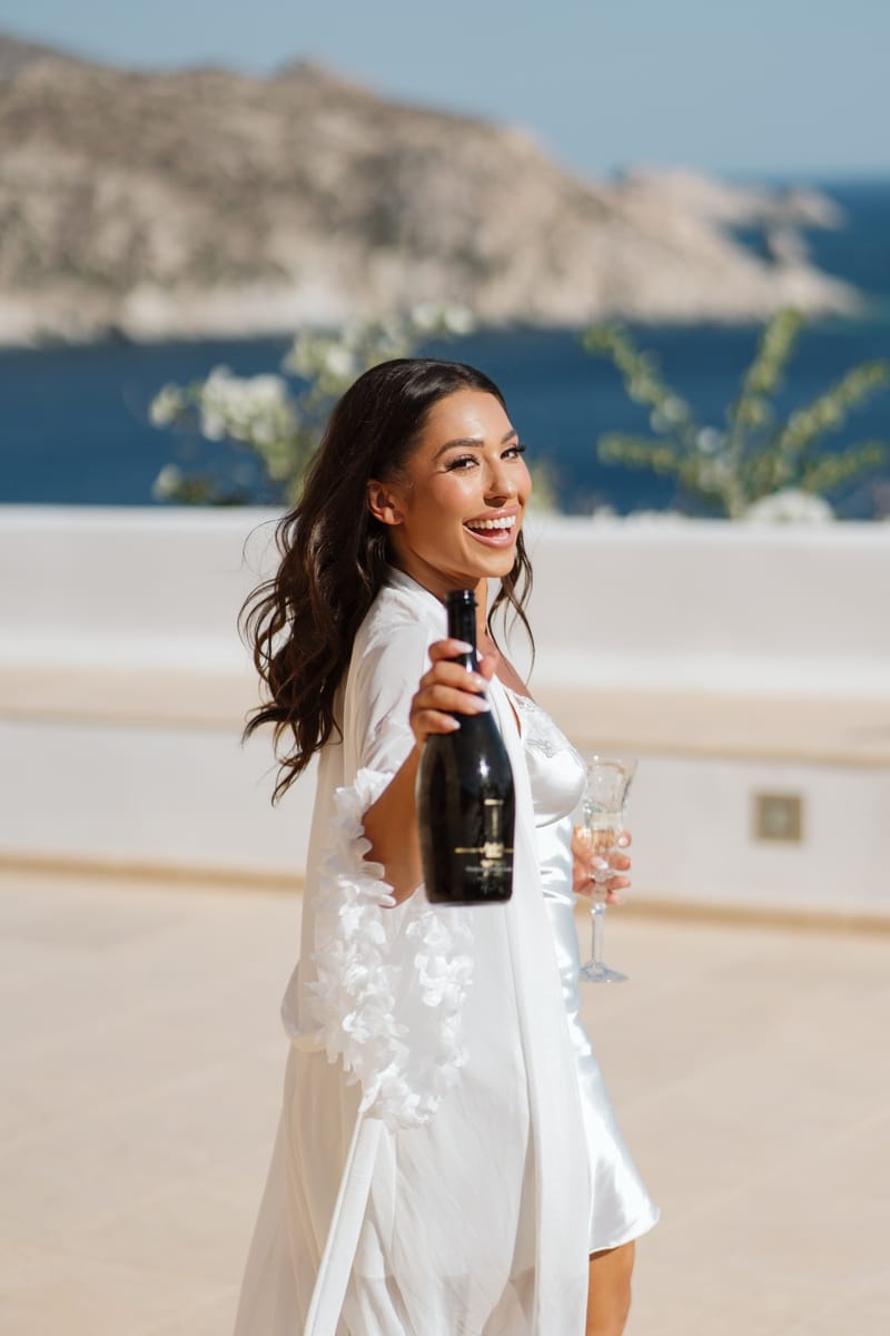 Reni & Jordan Wedding at the Cycladic Gem Villa Ios