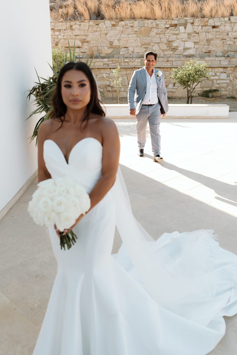 Reni & Jordan Wedding at the Cycladic Gem Villa Ios