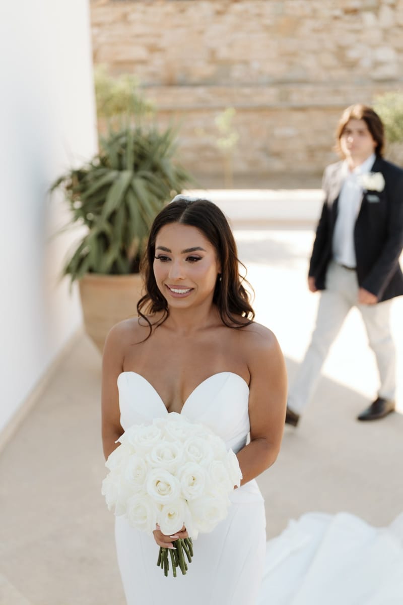 Reni & Jordan Wedding at the Cycladic Gem Villa Ios