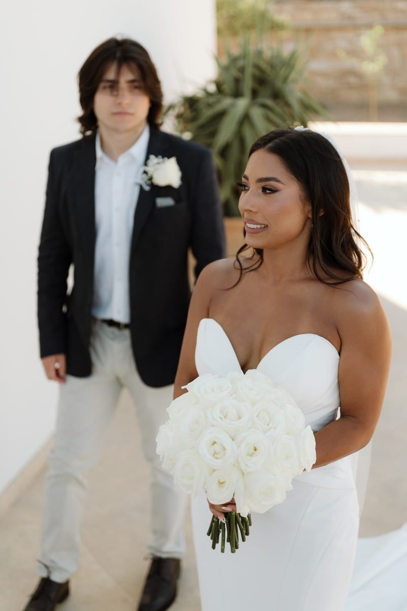 Reni & Jordan Wedding at the Cycladic Gem Villa Ios