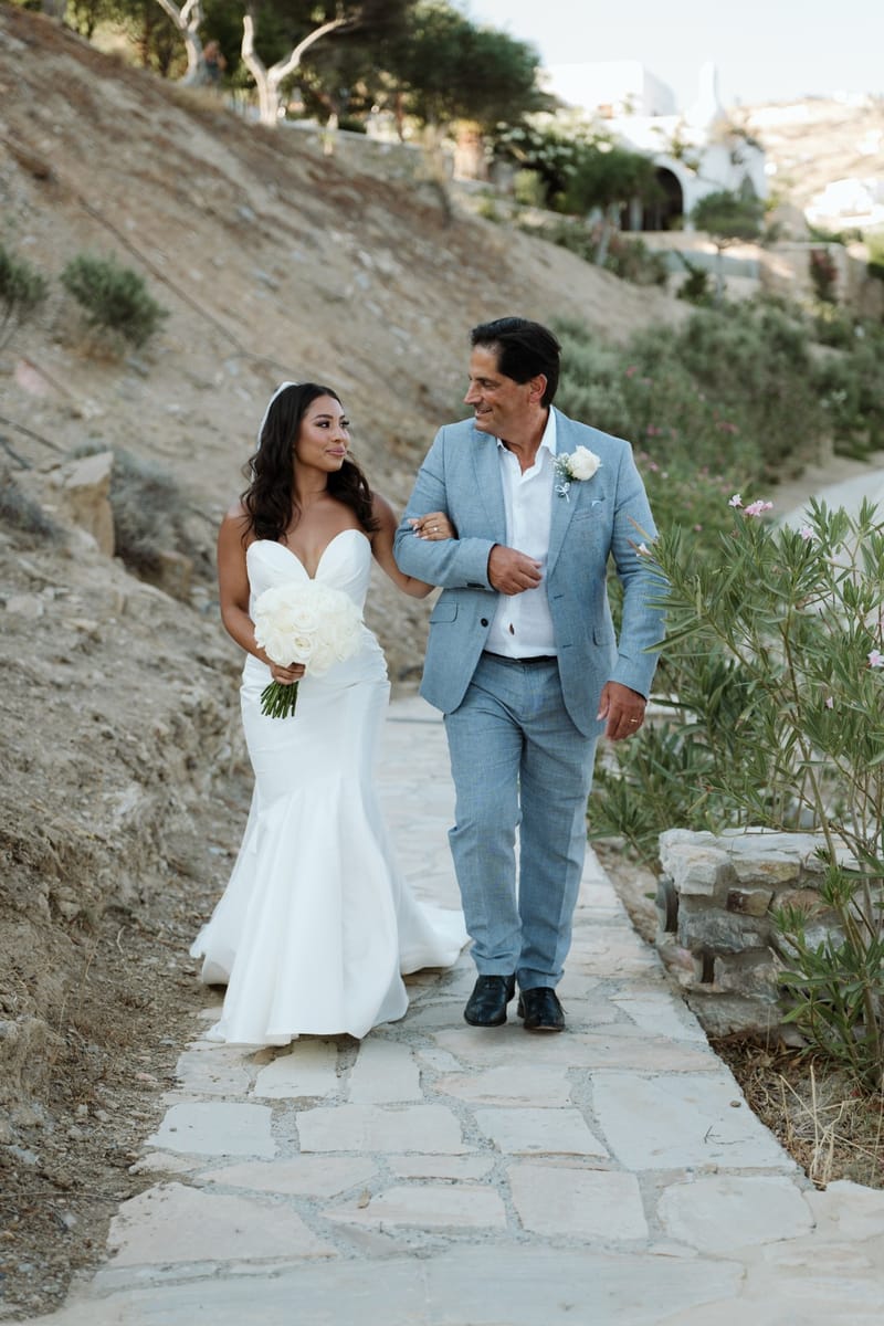 Reni & Jordan Wedding at the Cycladic Gem Villa Ios