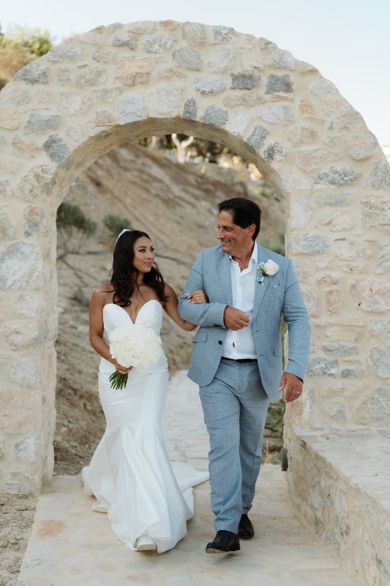 Reni & Jordan Wedding at the Cycladic Gem Villa Ios