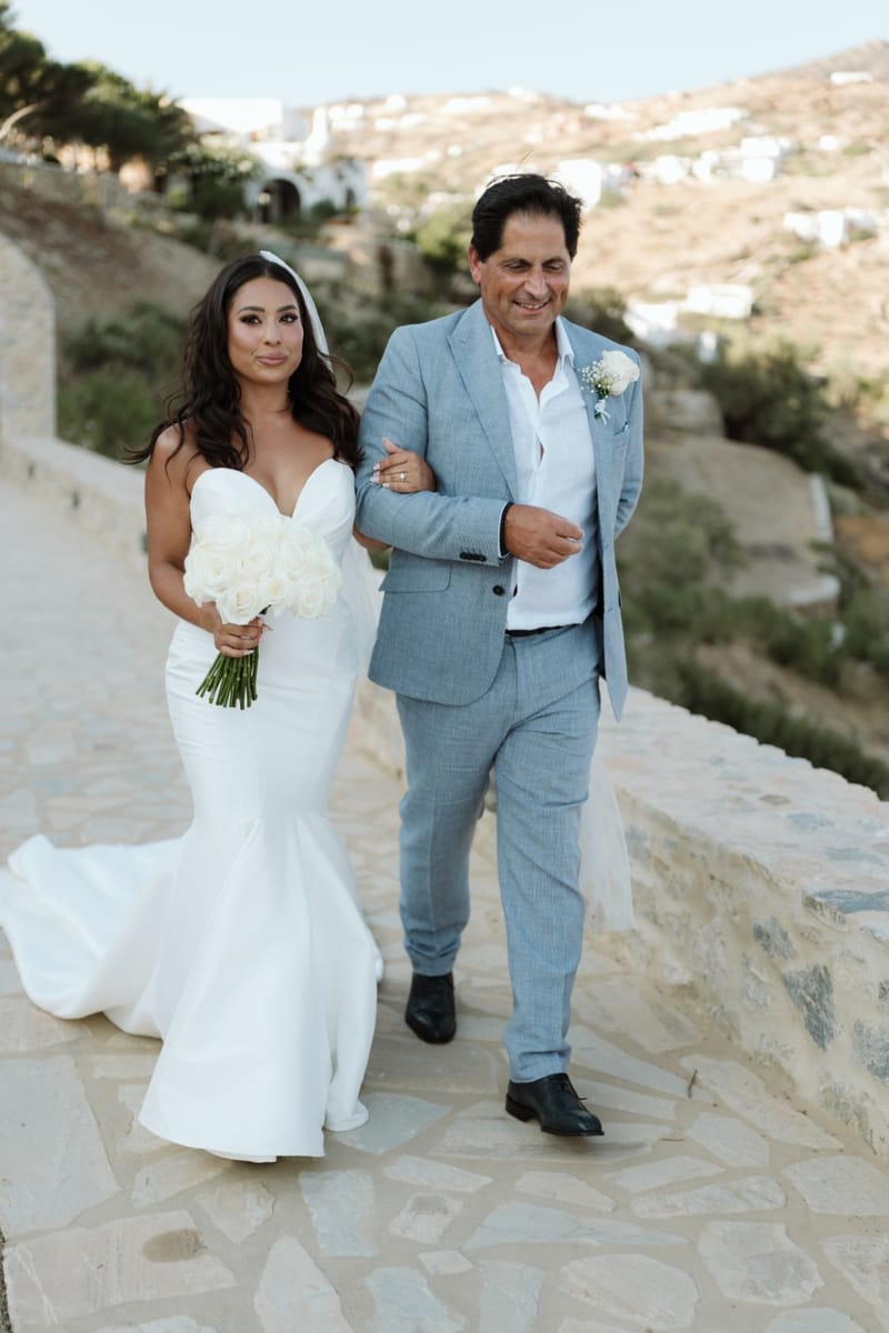 Reni & Jordan Wedding at the Cycladic Gem Villa Ios
