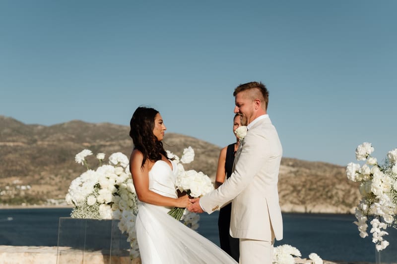 Reni & Jordan Wedding at the Cycladic Gem Villa Ios