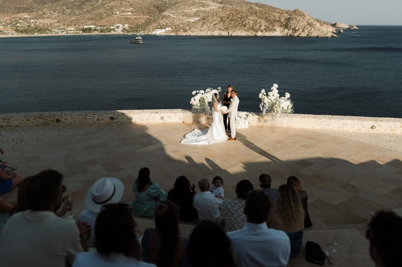 Reni & Jordan Wedding at the Cycladic Gem Villa Ios