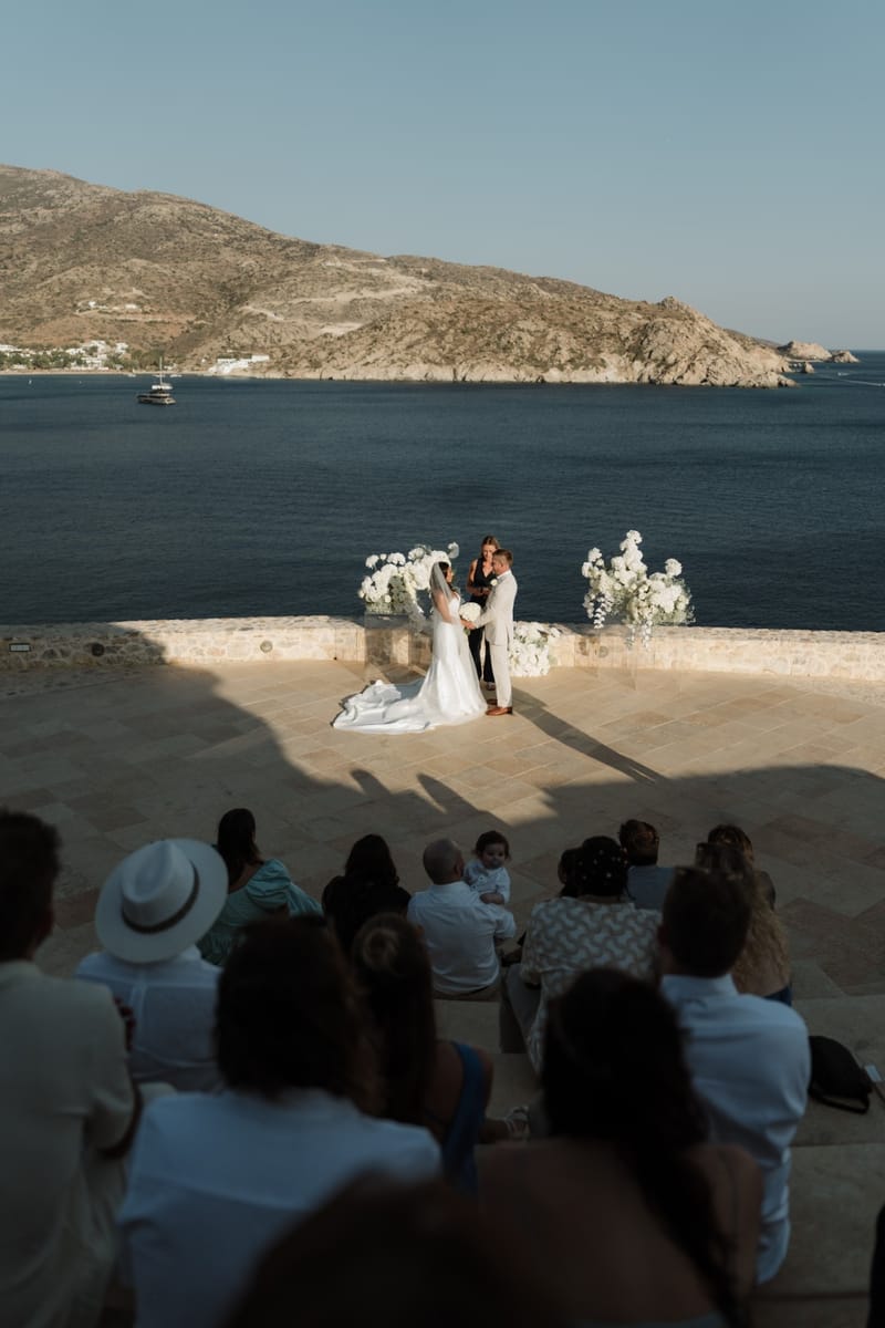 Reni & Jordan Wedding at the Cycladic Gem Villa Ios