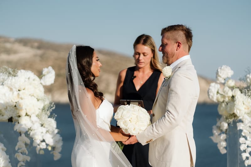 Reni & Jordan Wedding at the Cycladic Gem Villa Ios