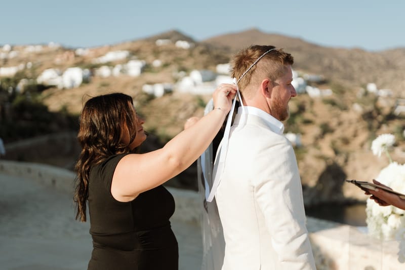 Reni & Jordan Wedding at the Cycladic Gem Villa Ios