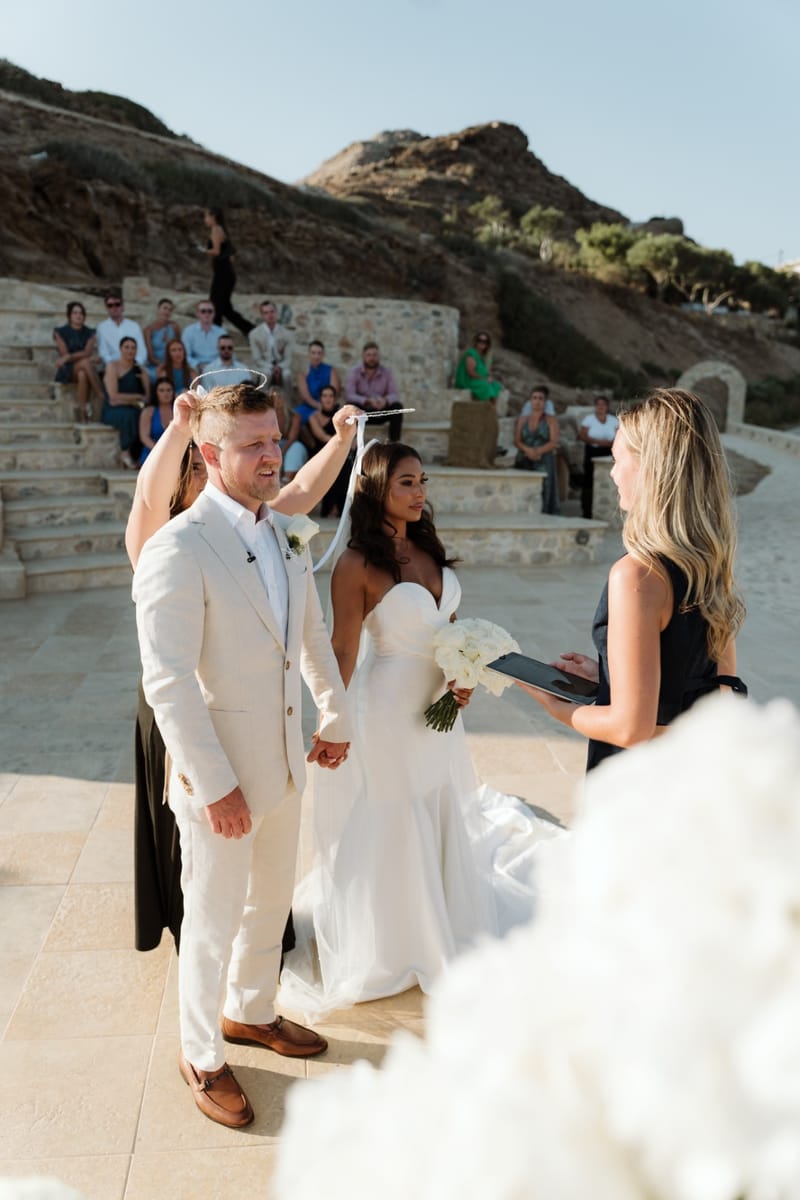 Reni & Jordan Wedding at the Cycladic Gem Villa Ios