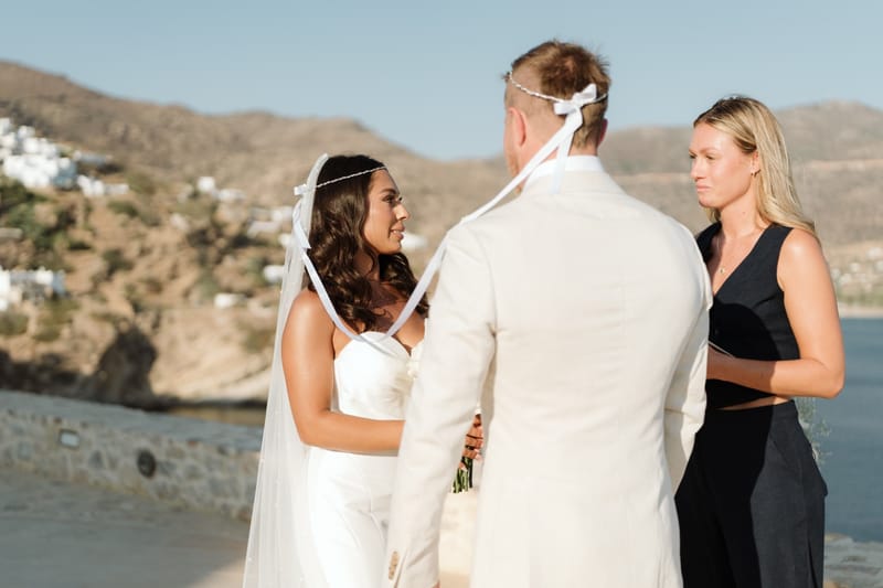Reni & Jordan Wedding at the Cycladic Gem Villa Ios