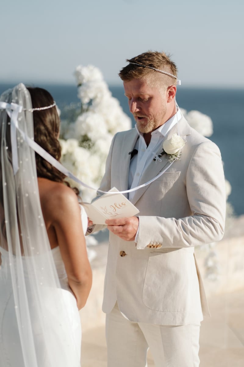 Reni & Jordan Wedding at the Cycladic Gem Villa Ios