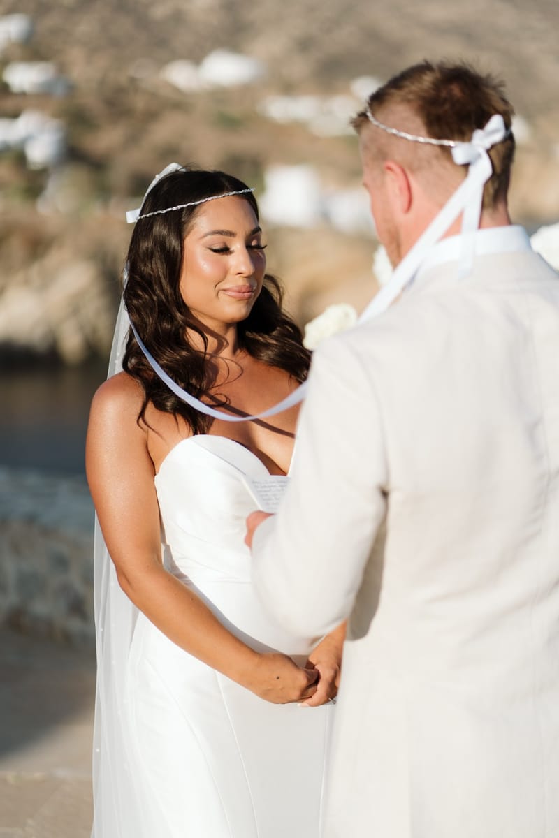 Reni & Jordan Wedding at the Cycladic Gem Villa Ios