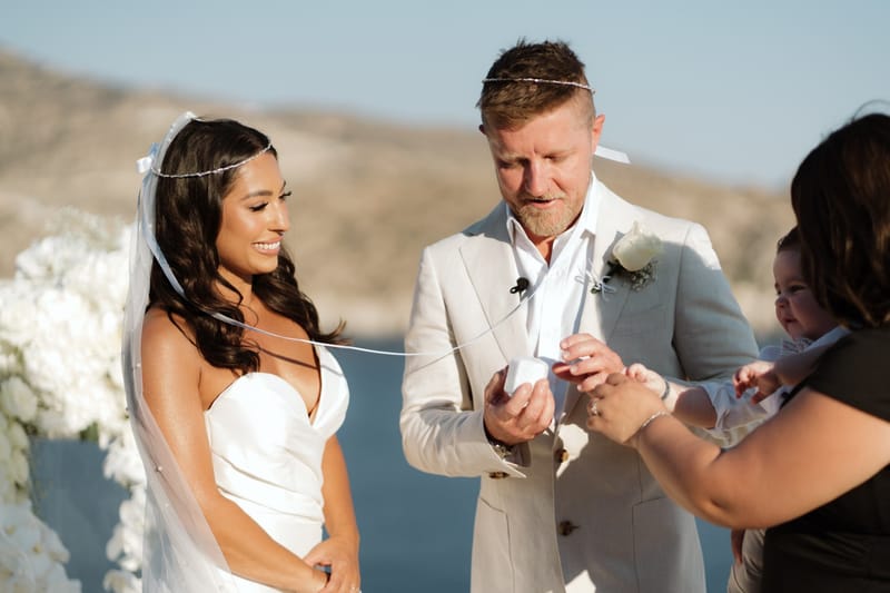 Reni & Jordan Wedding at the Cycladic Gem Villa Ios