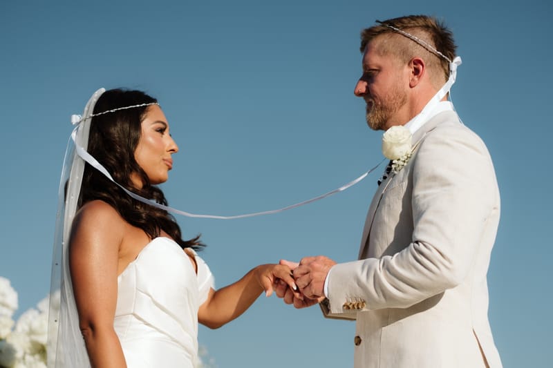 Reni & Jordan Wedding at the Cycladic Gem Villa Ios