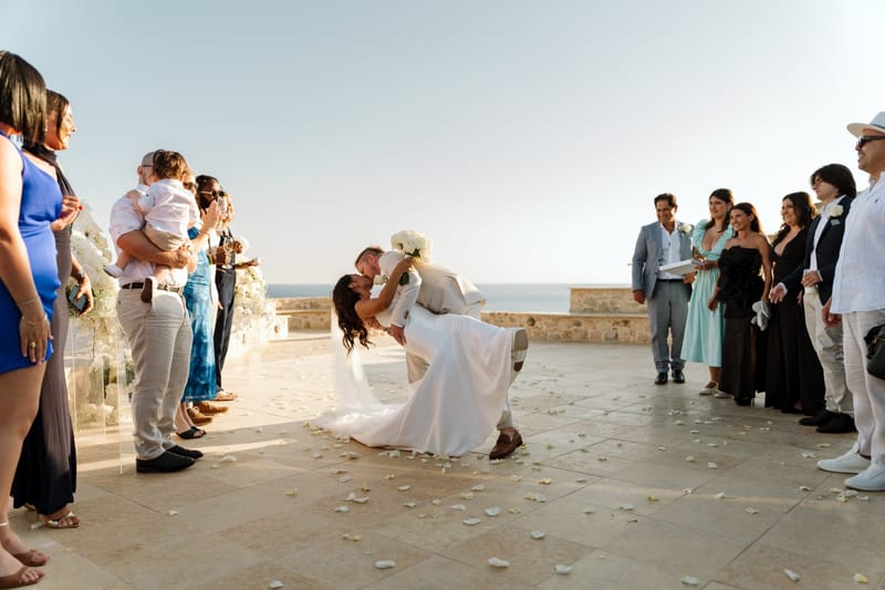 Reni & Jordan Wedding at the Cycladic Gem Villa Ios