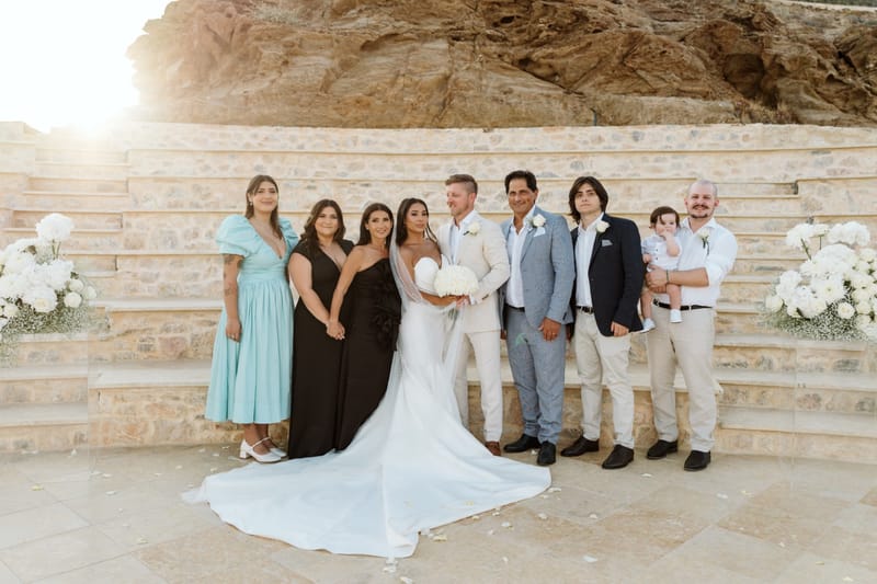 Reni & Jordan Wedding at the Cycladic Gem Villa Ios