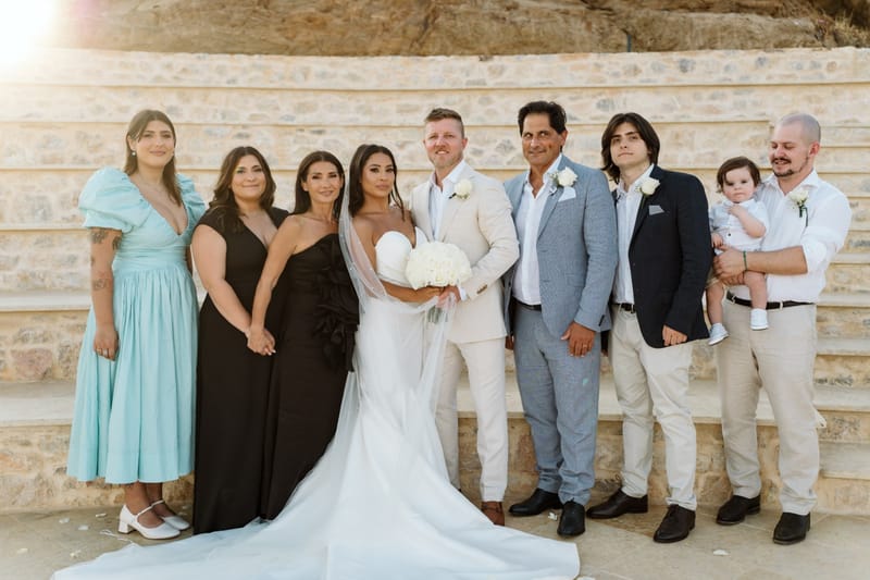 Reni & Jordan Wedding at the Cycladic Gem Villa Ios