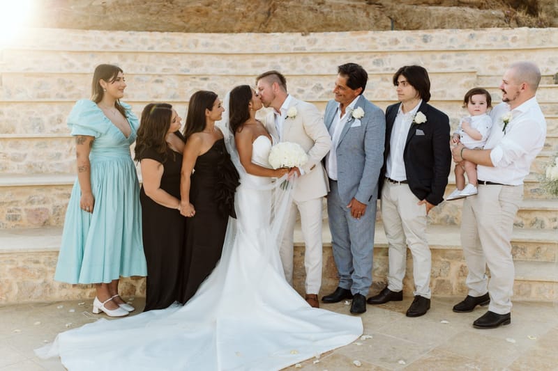 Reni & Jordan Wedding at the Cycladic Gem Villa Ios
