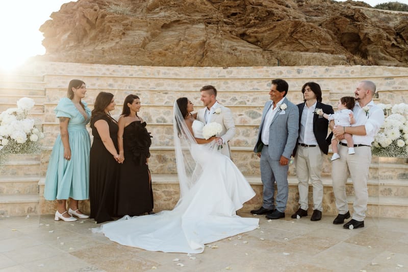 Reni & Jordan Wedding at the Cycladic Gem Villa Ios