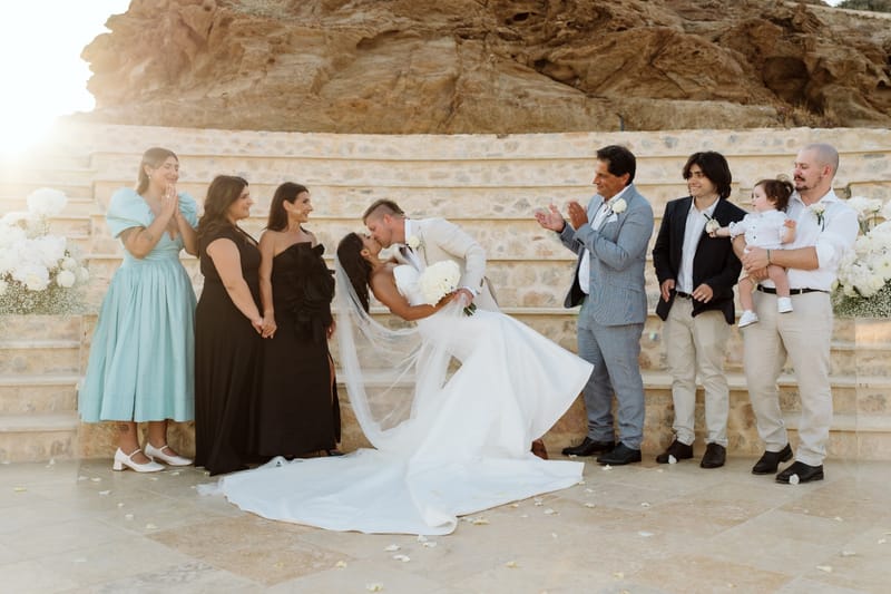 Reni & Jordan Wedding at the Cycladic Gem Villa Ios