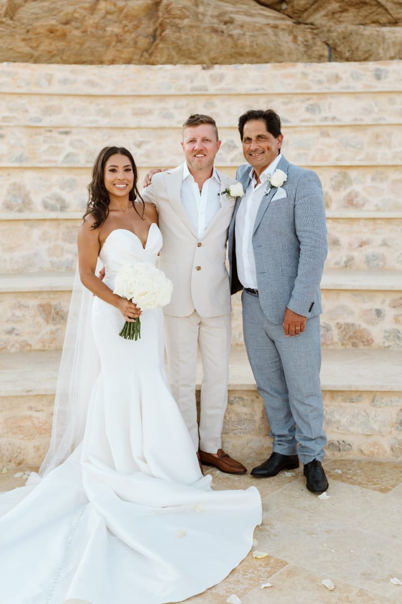 Reni & Jordan Wedding at the Cycladic Gem Villa Ios