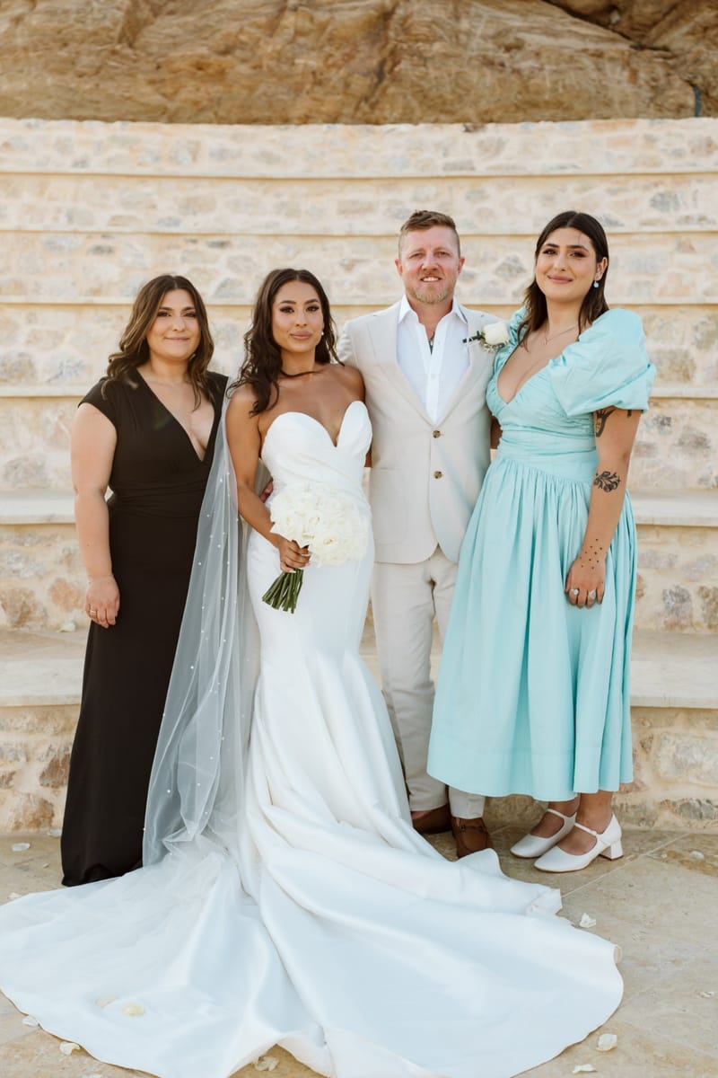 Reni & Jordan Wedding at the Cycladic Gem Villa Ios